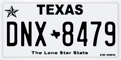 TX license plate DNX8479