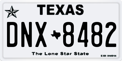 TX license plate DNX8482