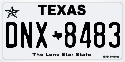 TX license plate DNX8483