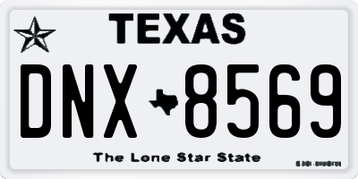 TX license plate DNX8569