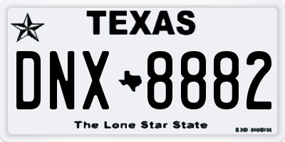 TX license plate DNX8882
