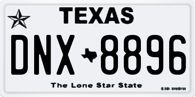 TX license plate DNX8896