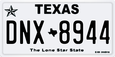 TX license plate DNX8944