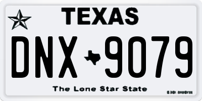 TX license plate DNX9079