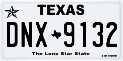 TX license plate DNX9132
