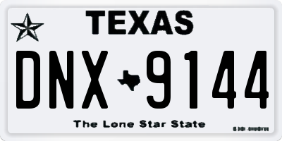 TX license plate DNX9144
