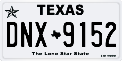 TX license plate DNX9152
