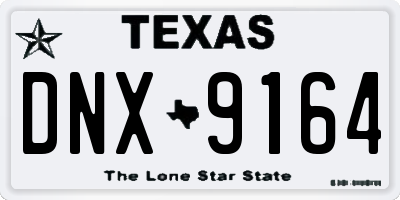 TX license plate DNX9164