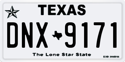TX license plate DNX9171