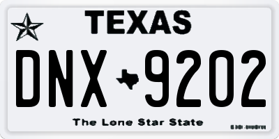 TX license plate DNX9202