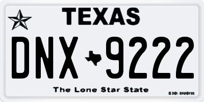 TX license plate DNX9222