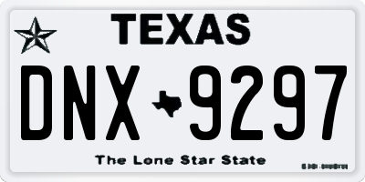 TX license plate DNX9297