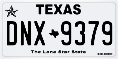 TX license plate DNX9379