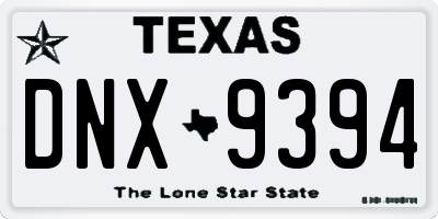 TX license plate DNX9394