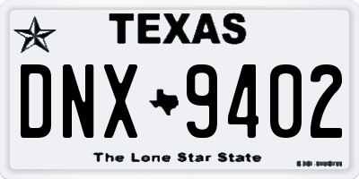 TX license plate DNX9402
