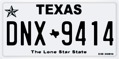 TX license plate DNX9414