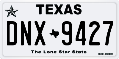 TX license plate DNX9427
