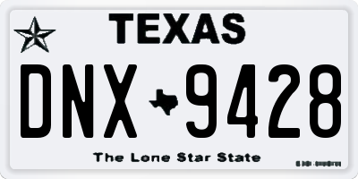 TX license plate DNX9428