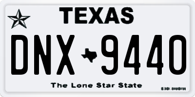 TX license plate DNX9440
