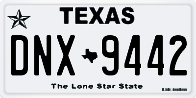 TX license plate DNX9442