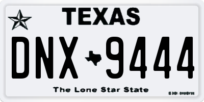 TX license plate DNX9444