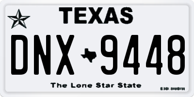TX license plate DNX9448