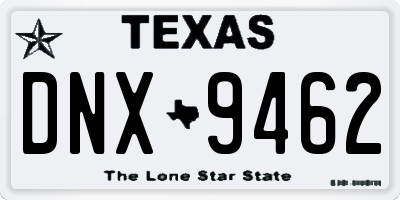 TX license plate DNX9462