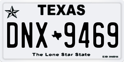 TX license plate DNX9469
