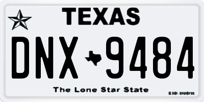 TX license plate DNX9484