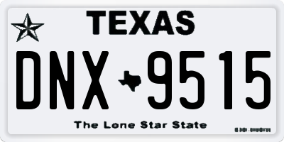 TX license plate DNX9515
