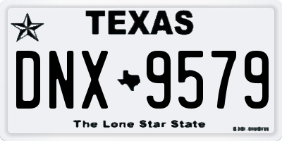 TX license plate DNX9579