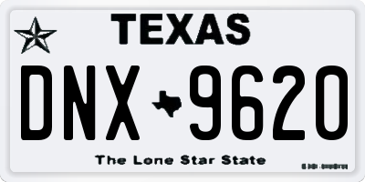 TX license plate DNX9620