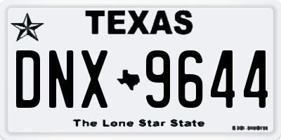 TX license plate DNX9644