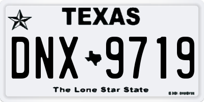 TX license plate DNX9719