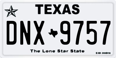 TX license plate DNX9757