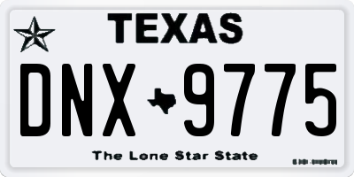 TX license plate DNX9775