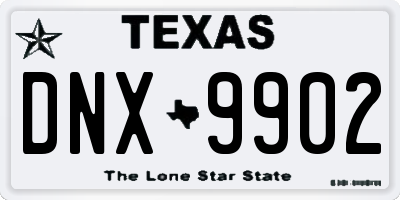 TX license plate DNX9902
