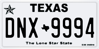 TX license plate DNX9994