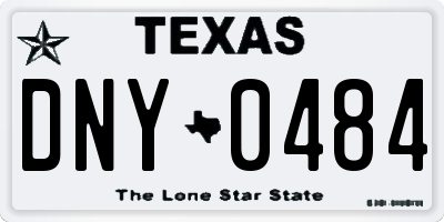 TX license plate DNY0484