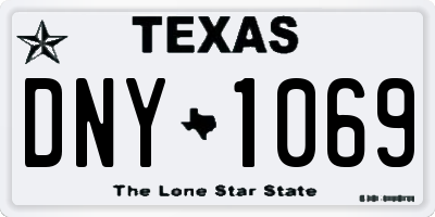 TX license plate DNY1069