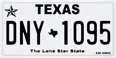 TX license plate DNY1095