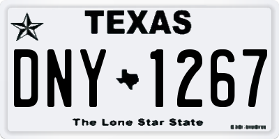 TX license plate DNY1267