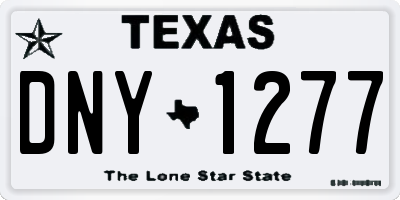 TX license plate DNY1277