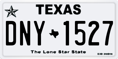TX license plate DNY1527