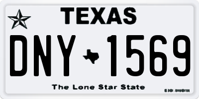 TX license plate DNY1569