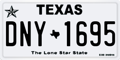 TX license plate DNY1695
