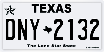 TX license plate DNY2132