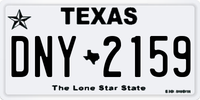 TX license plate DNY2159