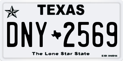 TX license plate DNY2569