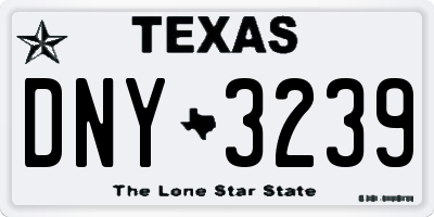 TX license plate DNY3239